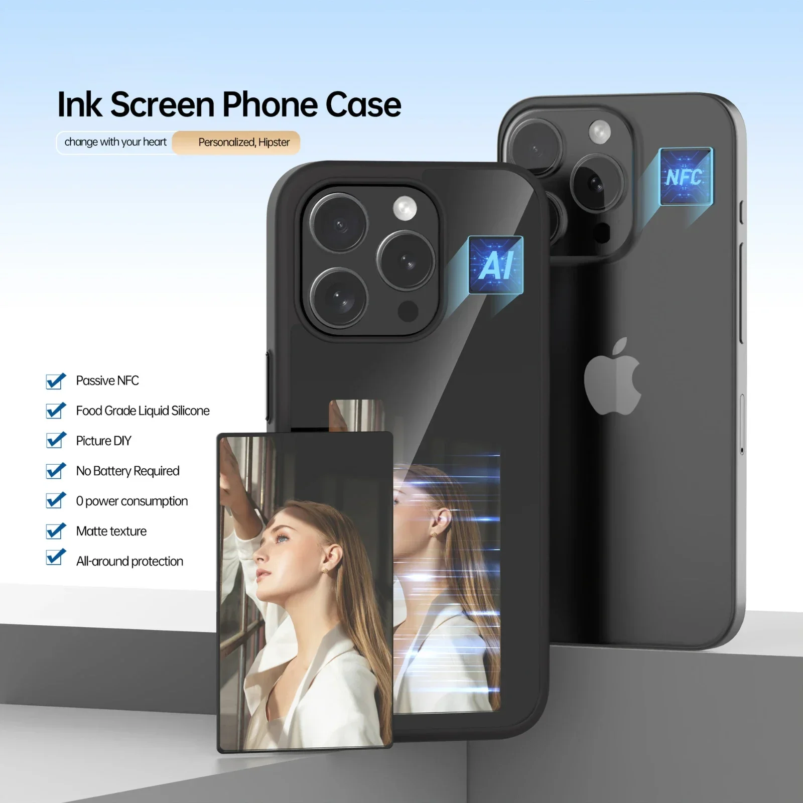 NFC Function Phone Case 3.7 Inches Screen Display Mob For IPhone 13 14 15 Wireless Transmission Screen Projection Phone Case
NFC Function Phone Case 3.7 Inches Screen Display Mob For IPhone 13 14 15 Wireless Transmission Screen Projection Phone Case