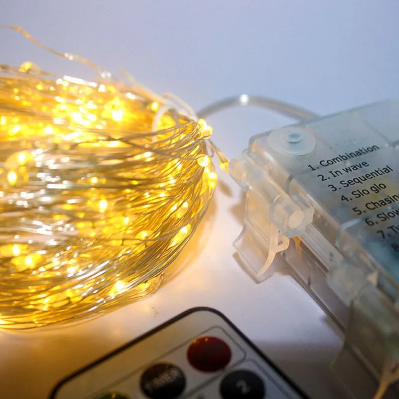 Remote Control LED DIY Copper Wire Lights Holiday Fairy Light Party Wedding Light String Garden Home Decor Christmas Decoration
Remote Control LED DIY Copper Wire Lights Holiday Fairy Light Party Wedding Light String Garden Home Decor Christmas Decoration