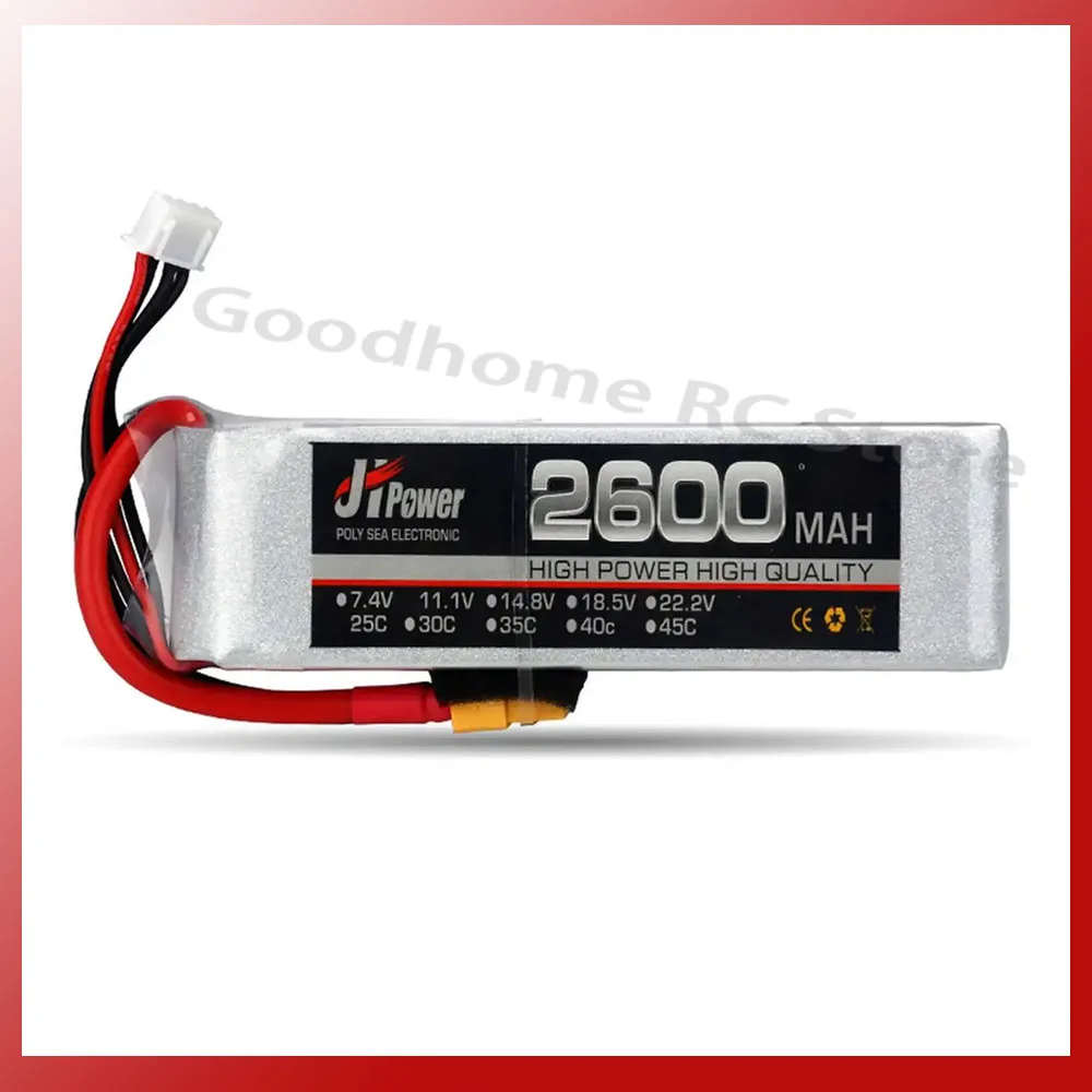 

JH Power 2S 3S 4S 5S 6S RC LiPo Battery 7.4V 11.1V 14.8V 18.5V 22.2V 2600mAh 25C 35C 60C for RC Car Helicopter Boat RC Drone