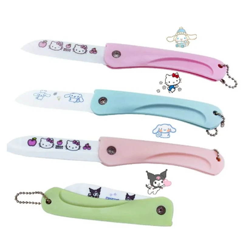 Sanrio Hello Kitty Kuromi Cartoon Ceramic Folding Knife Mini Portable Home Travel Cinnamoroll Food Peeler
Sanrio Hello Kitty Kuromi Cartoon Ceramic Folding Knife Mini Portable Home Travel Cinnamoroll Food Peeler