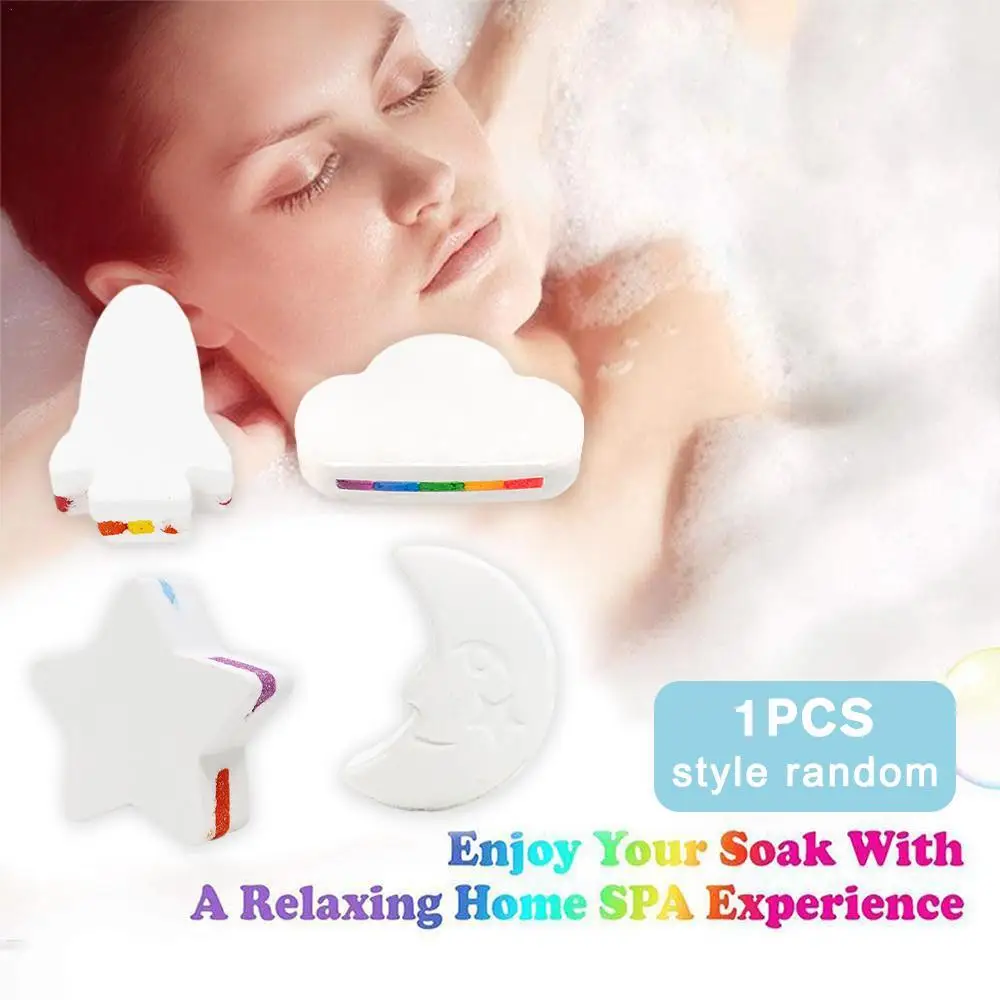 

Rainbow Cloud Bath Salt Exfoliating Moisturizing Bubble Bath Bombs Ball Random 4 Styles Natural Family Spa Bath Bomb Skin Care