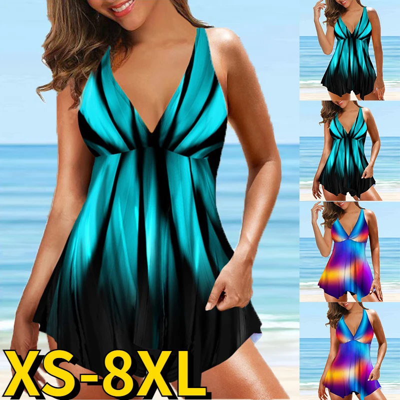 Swim Tankini Swimwear Bathing Suit Two Pieces Swimsuits Retro Print Tankinis Beach Summer Loose Swimdress Women Sexy Beachwear
Swim Tankini Swimwear Bathing Suit Two Pieces Swimsuits Retro Print Tankinis Beach Summer Loose Swimdress Women Sexy Beachwear