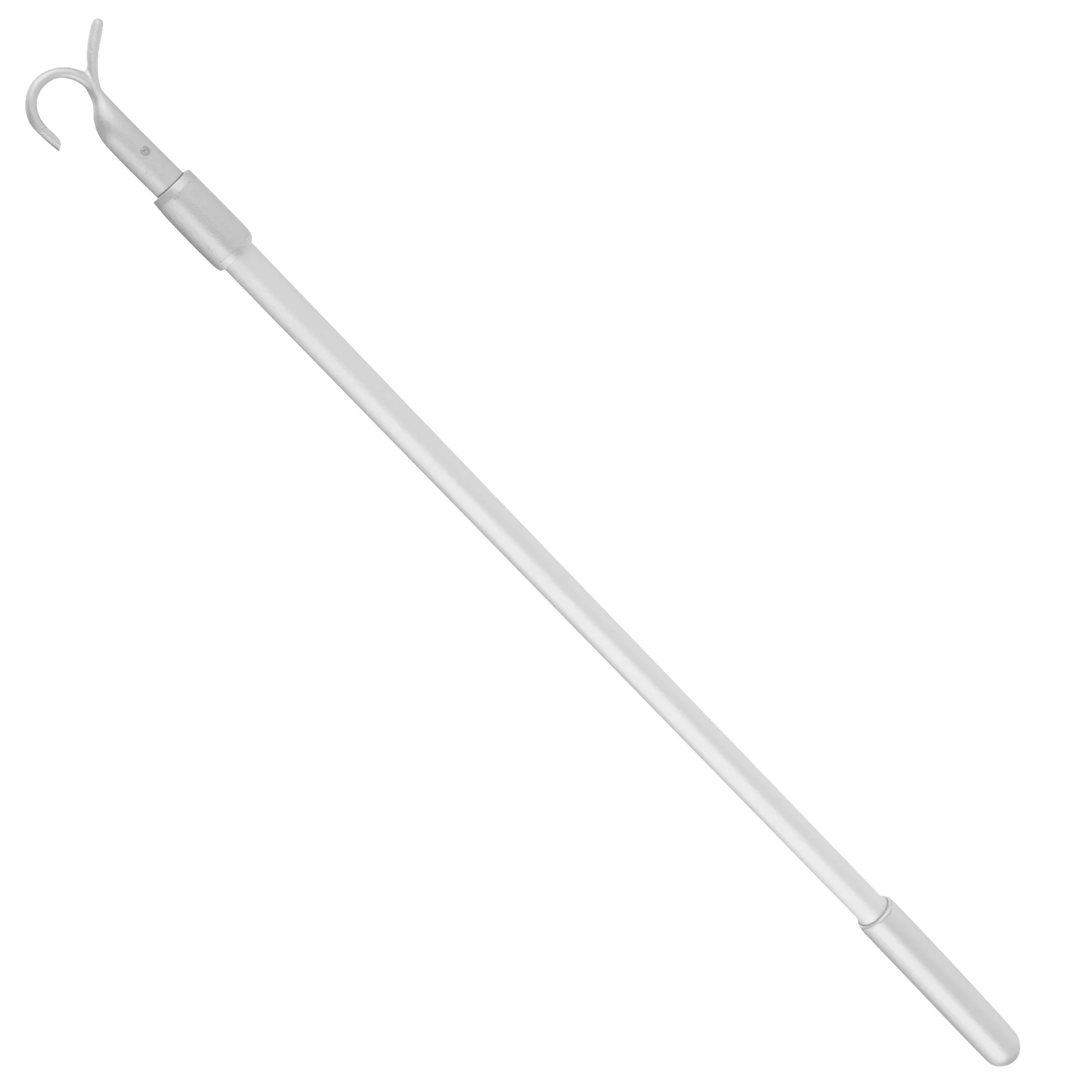 

Hanger Retriever Pole Hook Adjustable 24Inch High Reach Closet Pole Aluminium Alloy Extendable Garment Hook Reaching Stick