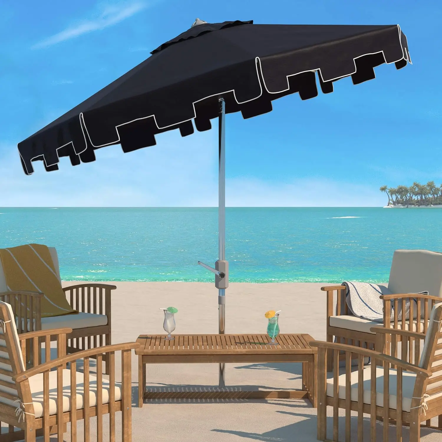 Outdoor Series Sunshade Umbrella Push Button Tilt Flap Umbrella UV Resistant Beach/Garden Umbrella
Outdoor Series Sunshade Umbrella Push Button Tilt Flap Umbrella UV Resistant Beach/Garden Umbrella