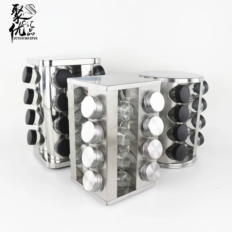 Stainless steel seasoning bottle, rotating powder cartridge rack, barbecue spice bottle set, food storage powder bottle
Stainless steel seasoning bottle, rotating powder cartridge rack, barbecue spice bottle set, food storage powder bottle