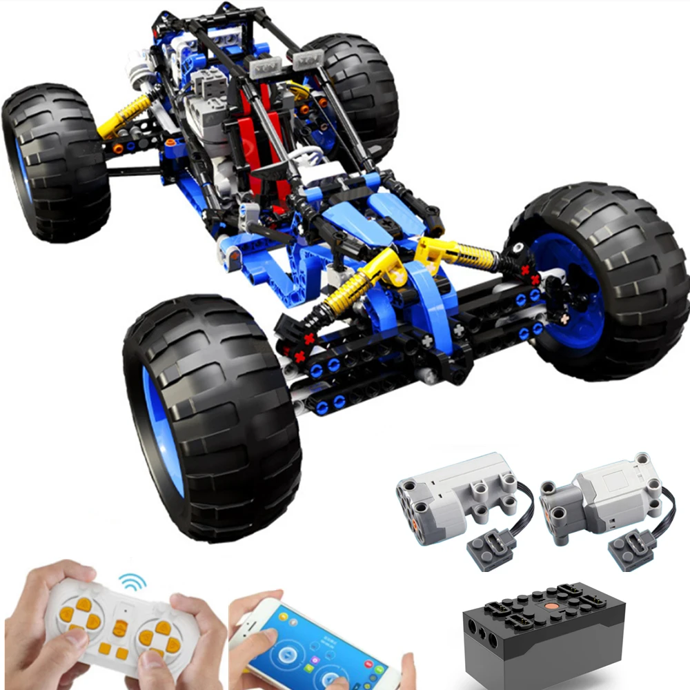 466PCS Electric Building Blocks Car Technical RC off-Road Racing Truck APP Programming Remote Control Vehicle Bricks Kids Toys
466PCS Electric Building Blocks Car Technical RC off-Road Racing Truck APP Programming Remote Control Vehicle Bricks Kids Toys