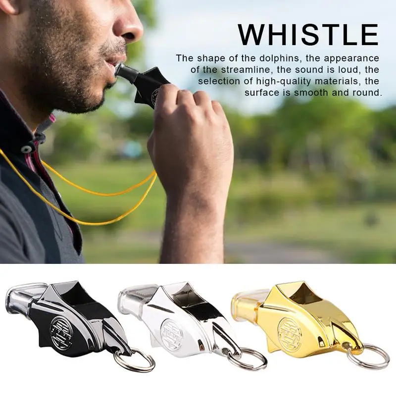 

130dB Dolphin Training Whistle Match Referee Whistle Loudest Diving Dive Safety Dolphin Shape Whistle For Volleyball Football