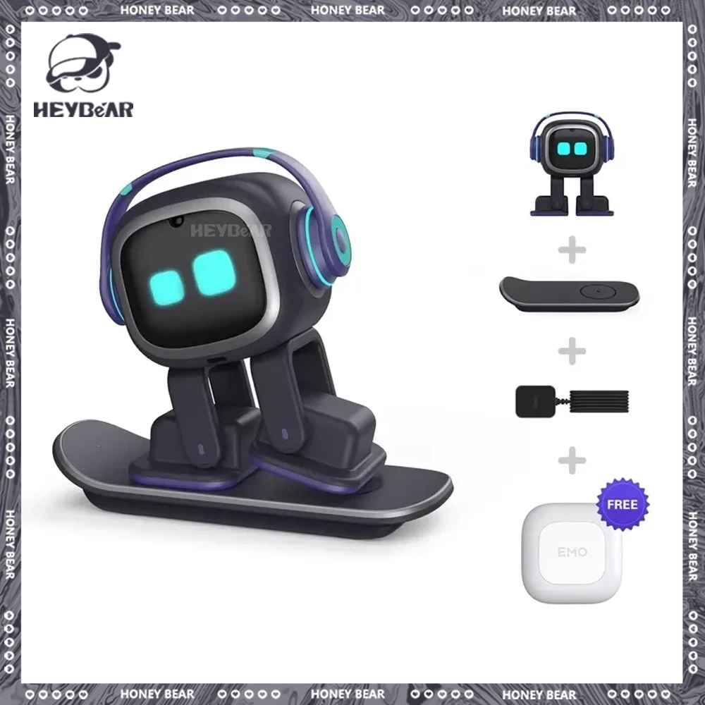 

Умный робот эмо, эмоциональная коммуникация, эмопет, ИИ-голос, интерактивный, для детей, Домашний Электронный Питомец, электрическая настольная игрушка, подарок