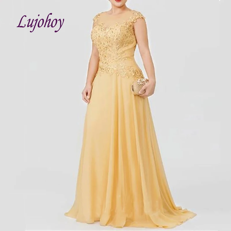 Elegant Yellow Lace Mother of the Bride Dresses Plus Size for Weddings Evening Formal Godmother Groom Dinner Gown
Elegant Yellow Lace Mother of the Bride Dresses Plus Size for Weddings Evening Formal Godmother Groom Dinner Gown