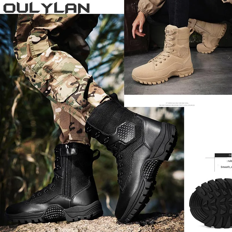 

Военные тактические ботинки для улицы мужские армейские спортивные тренировочные боевые ботинки для пустыни обувь для скалолазания кемпинга туризма ботильоны для мужчин обувь