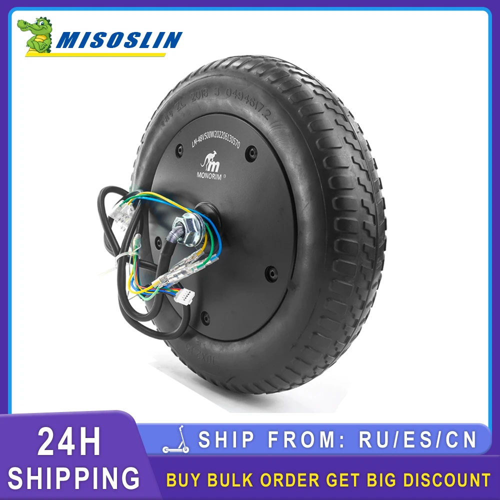 Monorim 48v 500w 10inch Motor Hub For Xiaomi M365/es/Pro/Pro2 Mi3 Scooter Durable Wheel Torque Explosion-Proof with Solid Tire
Monorim 48v 500w 10inch Motor Hub For Xiaomi M365/es/Pro/Pro2 Mi3 Scooter Durable Wheel Torque Explosion-Proof with Solid Tire