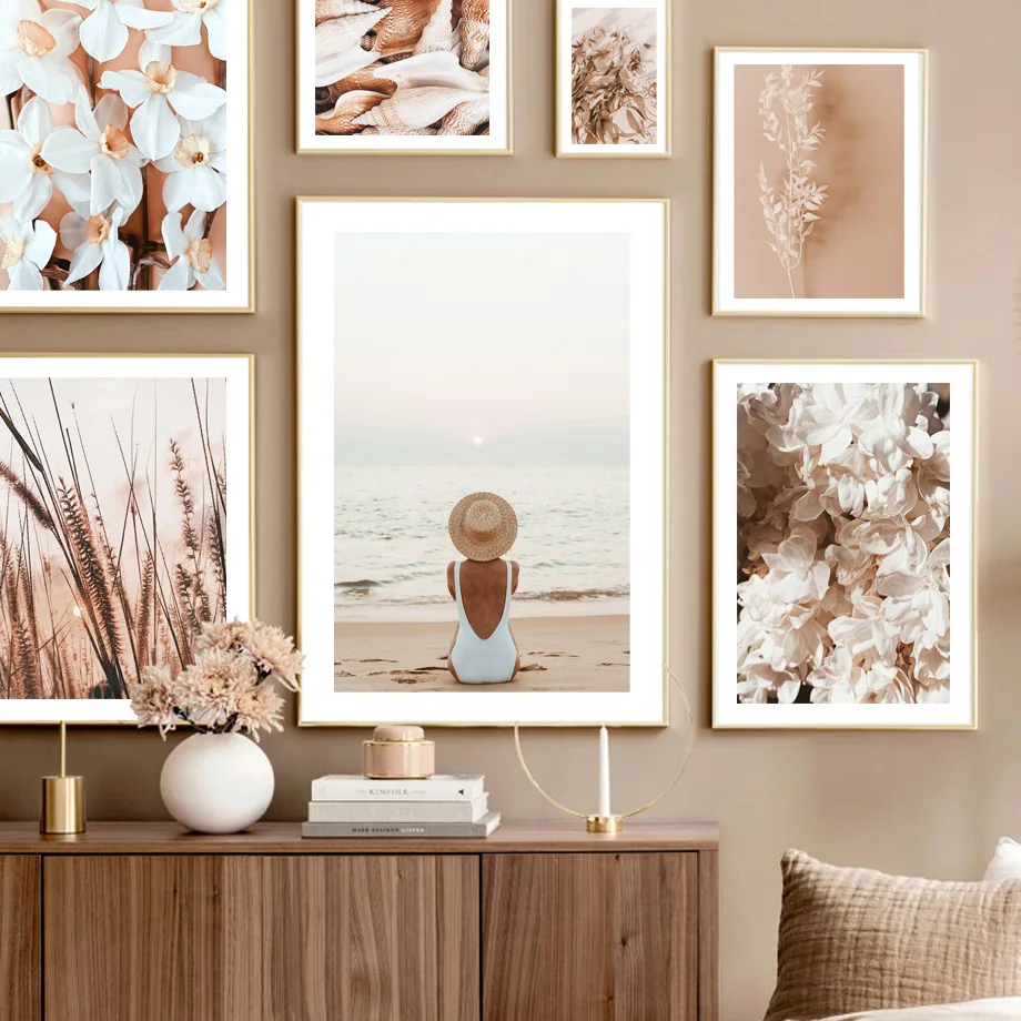 Beach Sunset Girl Grass Flower Plant Conch Palm Leaf Wall Art Print Canvas Painting Nordic Poster Decor Pictures For Living Room
Beach Sunset Girl Grass Flower Plant Conch Palm Leaf Wall Art Print Canvas Painting Nordic Poster Decor Pictures For Living Room