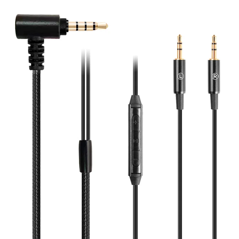Flexural Replacement 1.4m Audio Cable With Mic For Sol Republic Master Tracks HD V8 V10 V12 X3 Headphone Audio Cable Flexural Replacement 1.4m Audio Cable With Mic For Sol Republic Master Tracks HD V8 V10 V12 X3 Headphone Audio Cable