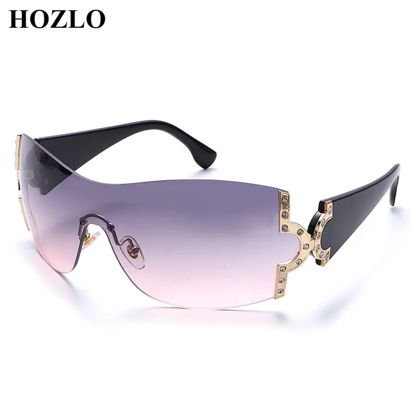 2022 New Luxury Brand Design Large Frame Integrated Lens Oversized Sunglasses Women Windproof Big One Piece diamond Sun Glasses
2022 New Luxury Brand Design Large Frame Integrated Lens Oversized Sunglasses Women Windproof Big One Piece diamond Sun Glasses