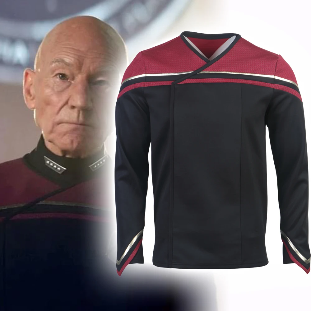 Picard 2 капитан адмирал красный униформа косплей звездный флот рубашки костюмы ST Хэллоуин вечерние Prop
Picard 2 капитан адмирал красный униформа косплей звездный флот рубашки костюмы ST Хэллоуин вечерние Prop