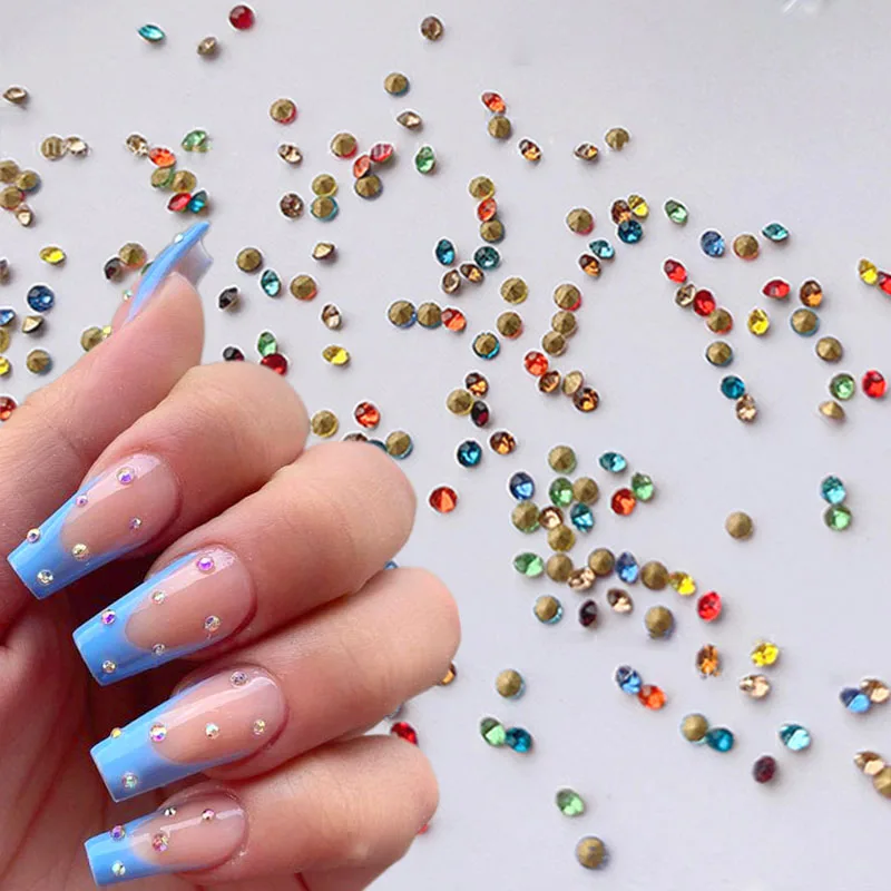 1440pcs Mini Pointed Bottom Nail Rhinestones Colorful Glass Rhinestones for Nails Diamonds Crystal Nail Gems Nail Supplies
1440pcs Mini Pointed Bottom Nail Rhinestones Colorful Glass Rhinestones for Nails Diamonds Crystal Nail Gems Nail Supplies
