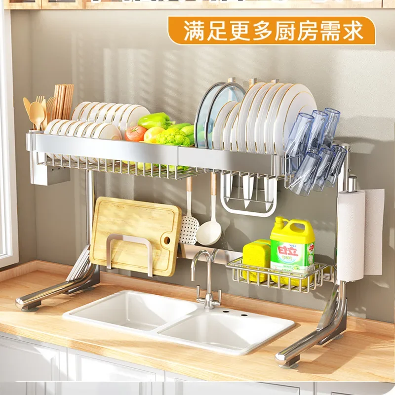 2023 Year New Aoliviya Official New Stainless Steel Kitchen Sink Storage Shelf Countertop Multi-Functional Dish Rack Dish Draini
2023 Year New Aoliviya Official New Stainless Steel Kitchen Sink Storage Shelf Countertop Multi-Functional Dish Rack Dish Draini