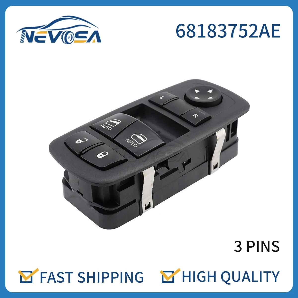 Nevosa 68183752AE Car Power Window Lifter Switch Regulator Button For Dodge Challenger 2015 2016 2017 car accessories 68183752AB
Nevosa 68183752AE Car Power Window Lifter Switch Regulator Button For Dodge Challenger 2015 2016 2017 car accessories 68183752AB