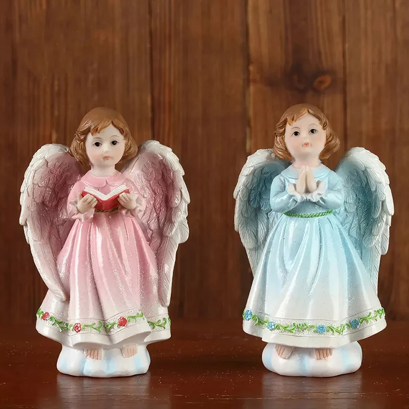 Girl Angel Statues Sculpture Decoration Pink Blue Figurines Religious Gift Desktop Cute European Retro Praying Reading Book
Girl Angel Statues Sculpture Decoration Pink Blue Figurines Religious Gift Desktop Cute European Retro Praying Reading Book