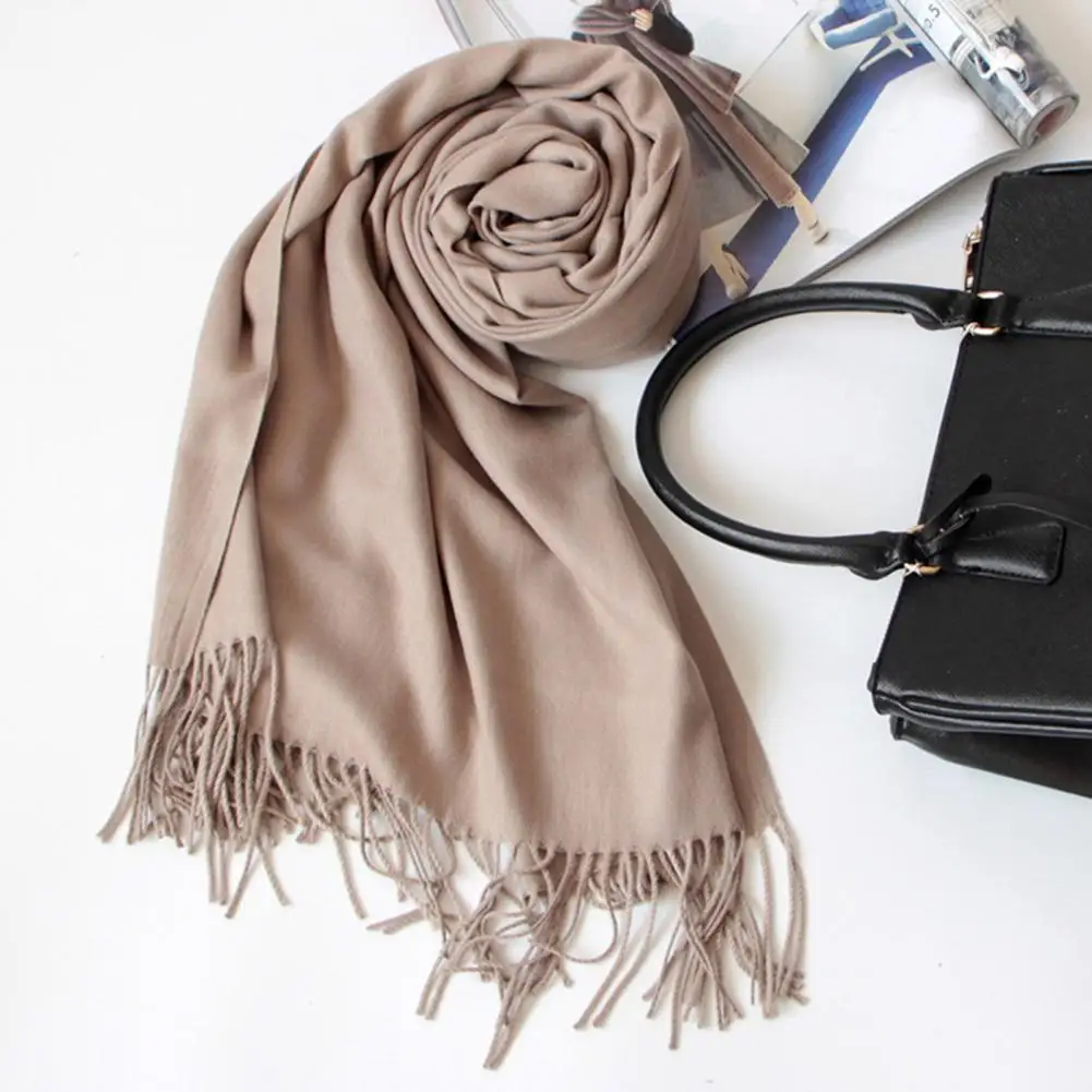 Versatile Scarf Cozy Stylish Women's Winter Scarf Thickened Faux Cashmere Tassel Detail Soft Windproof for Cold Resistance Women
Versatile Scarf Cozy Stylish Women's Winter Scarf Thickened Faux Cashmere Tassel Detail Soft Windproof for Cold Resistance Women