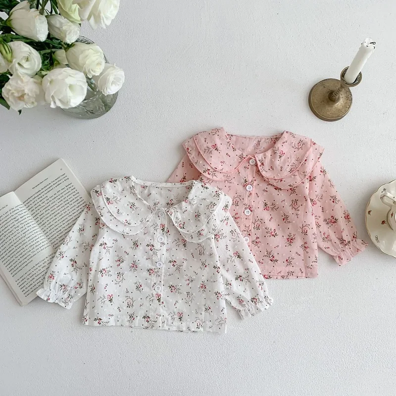 0-3Years Cute Baby Girl Flower Shirt Princess Newborn Kids Long Sleeve Peter Pan Collar Blouse Tops Outfits Korea Style Clothes
0-3Years Cute Baby Girl Flower Shirt Princess Newborn Kids Long Sleeve Peter Pan Collar Blouse Tops Outfits Korea Style Clothes