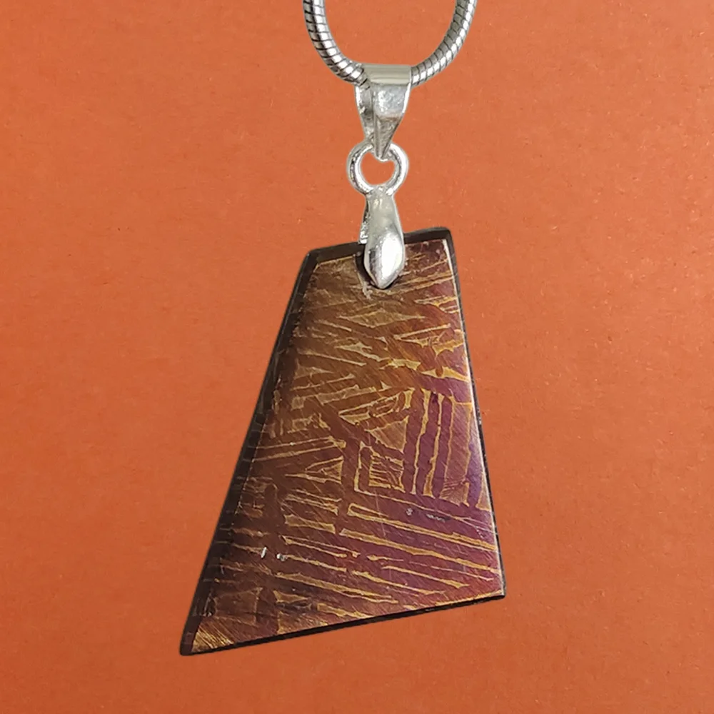 Muonionalusta Iron Meteorite Necklace Wedding Gift Natural Meteorite Material Pendant Collection - TD105
Muonionalusta Iron Meteorite Necklace Wedding Gift Natural Meteorite Material Pendant Collection - TD105