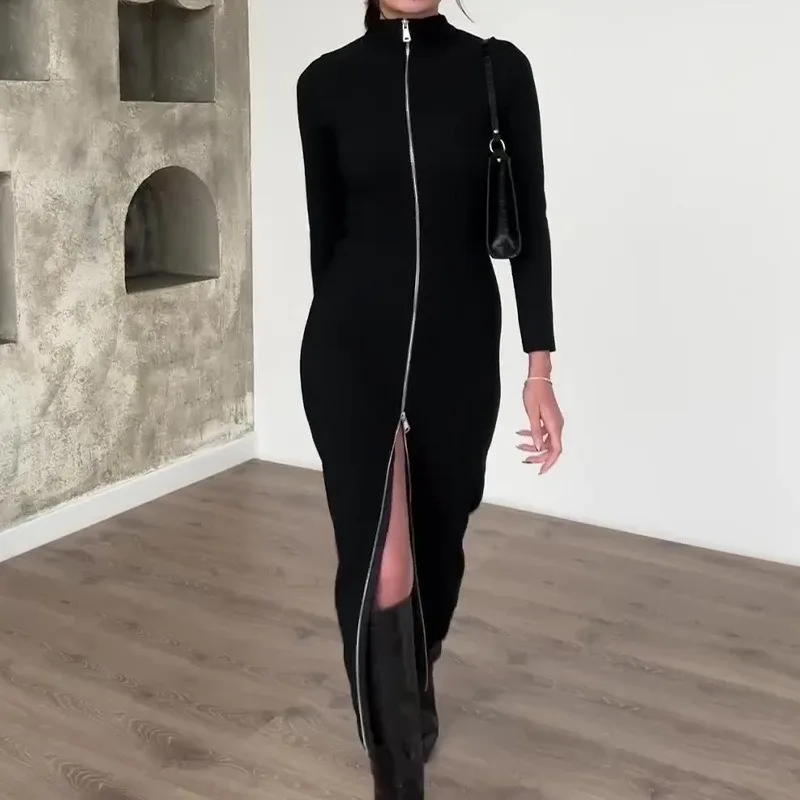 Women's New Fashion Zipper Skinny Hip Wrap Dress Female Clothes Street Trendsetters Spring Women Sexy High Waist Casual Dresses
Women's New Fashion Zipper Skinny Hip Wrap Dress Female Clothes Street Trendsetters Spring Women Sexy High Waist Casual Dresses