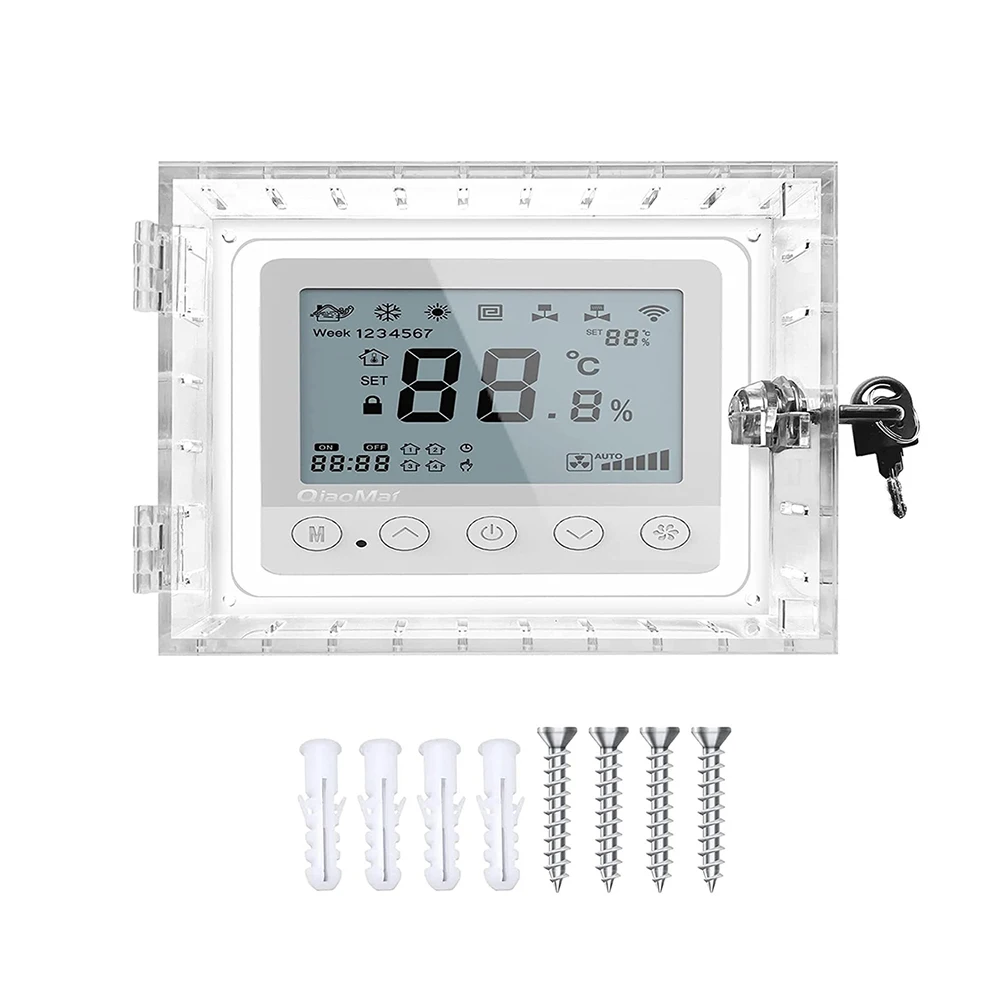 1pcs Universal Thermostat Lock Box Guard Clear Cover Damage Against For Home House Of Worship School Industrial Environment
1pcs Universal Thermostat Lock Box Guard Clear Cover Damage Against For Home House Of Worship School Industrial Environment