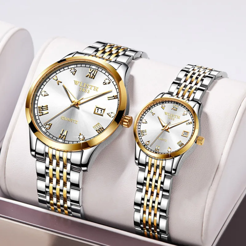 Couple Watches for Lovers 2023 Fashion Quartz Watches Men Women Waterproof Calendar Wristwatch Stainless Steel Lover Watch 
Couple Watches for Lovers 2023 Fashion Quartz Watches Men Women Waterproof Calendar Wristwatch Stainless Steel Lover Watch