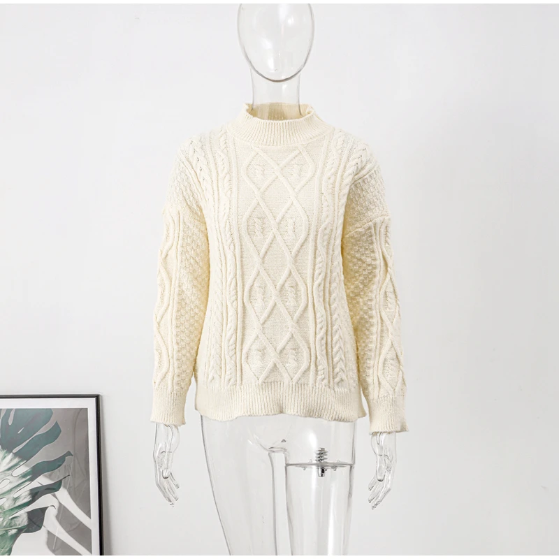 Thick Twisted Sweater Women Autumn Long Sleeve O-neck Female Knitted Pullover Solid Casual Loose Lady Knitwear Tops 4 Mallzona Sbe47ee1ff1a648dc9bfc3a59208ee9eey Thick Twisted Sweater Women Autumn Long Sleeve O-neck Female Knitted Pullover Solid Casual Loose Lady Knitwear Tops Mallzona