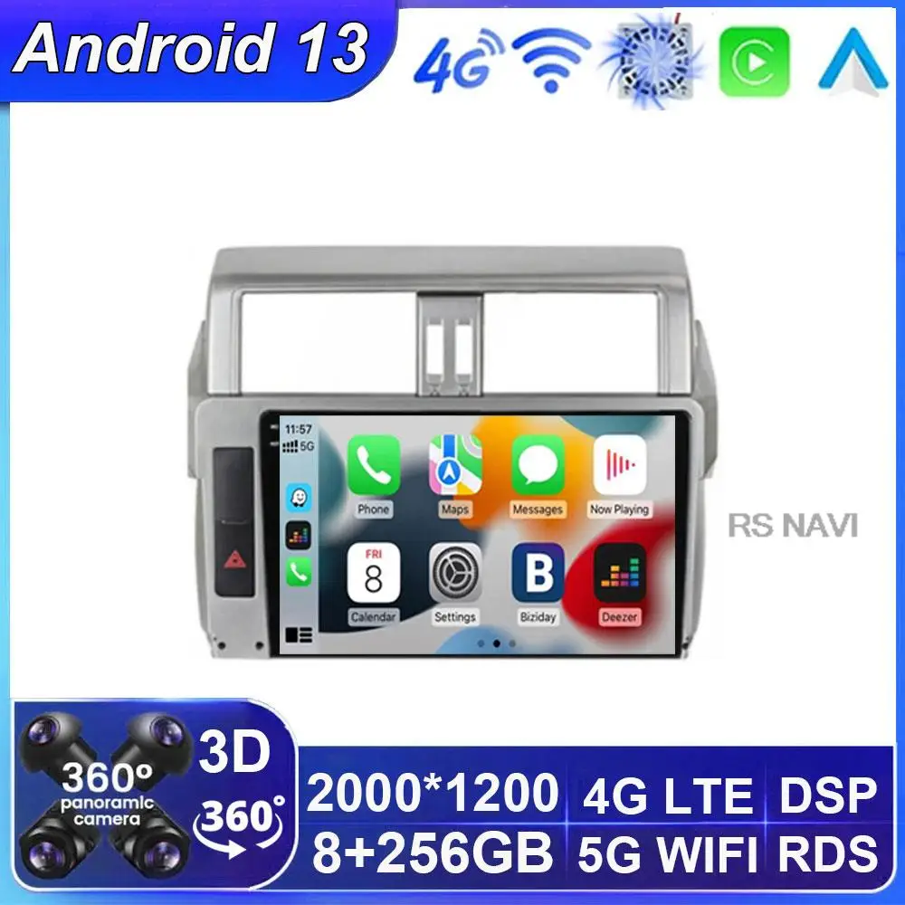 Android 13 for Toyota Land Cruiser Prado 150 2013 2014 2015 2016 2017 GPS Car Radio Video Player Multimedia Headunit 2 din
Android 13 for Toyota Land Cruiser Prado 150 2013 2014 2015 2016 2017 GPS Car Radio Video Player Multimedia Headunit 2 din