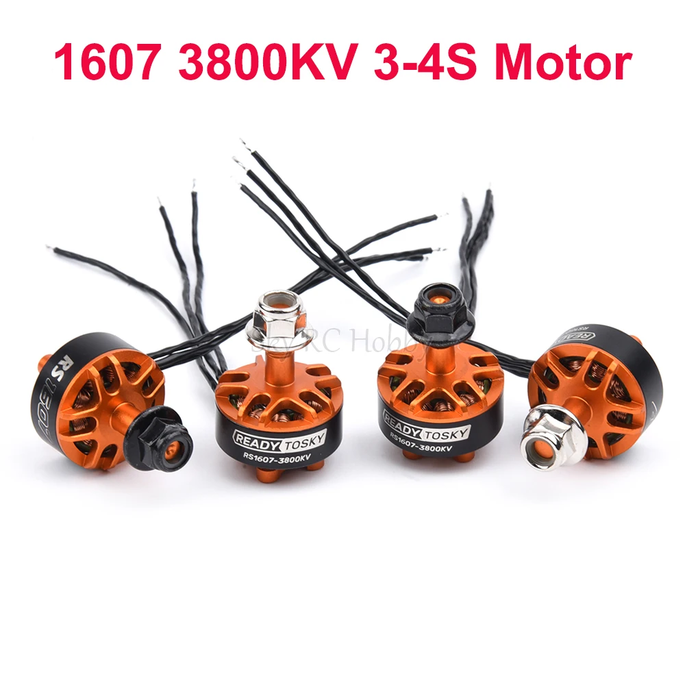 

RS1607 1607 3800KV 3-4S Brushless Motor CW / CCW for Micro Mini FPV RC Racing Drone 3 Inch Cineboy 146mm / Cloud-149 149mm Frame