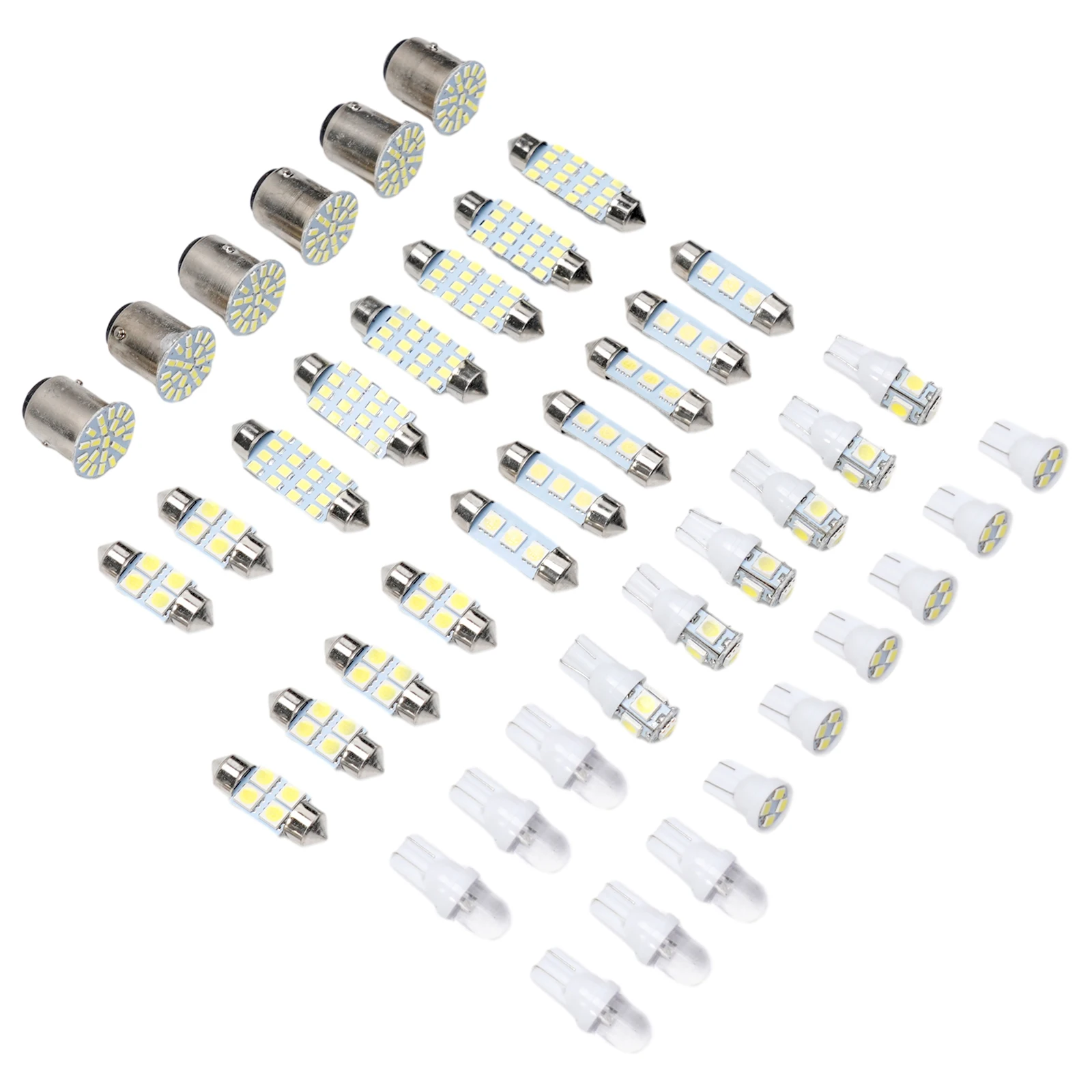 Automotive 42x LED Combination 12V LED Lamp Beads T10 1210 4SMD*6 T10 1SMD Lens*6 T10 5050 5 Lights*6 Practical
Automotive 42x LED Combination 12V LED Lamp Beads T10 1210 4SMD*6 T10 1SMD Lens*6 T10 5050 5 Lights*6 Practical
