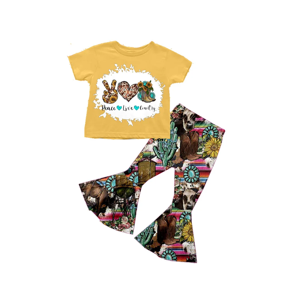 Boutique Halloween Outfits Girls Clothes Leopard Cow Flower Bell Bottom Pants Sets
Boutique Halloween Outfits Girls Clothes Leopard Cow Flower Bell Bottom Pants Sets