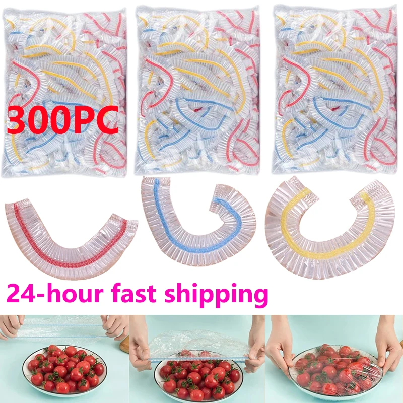 300pc Colorful Disposable Food Cover Plastic Bag Wrap Elastic Food Lids Storage bag For Fruit Bowls Cups Caps Kitchen Fresh Bag
300pc Colorful Disposable Food Cover Plastic Bag Wrap Elastic Food Lids Storage bag For Fruit Bowls Cups Caps Kitchen Fresh Bag