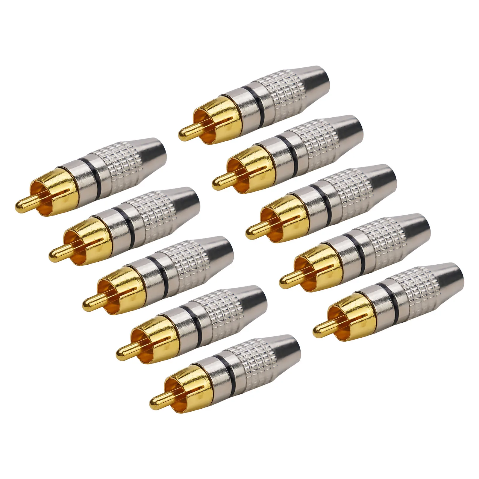 10pcs Gold Plated Soldering RCA Connectors Audio Video RCA Male Plug Adapter Stereo Headphone Audio Convertor 42*11mm
10pcs Gold Plated Soldering RCA Connectors Audio Video RCA Male Plug Adapter Stereo Headphone Audio Convertor 42*11mm