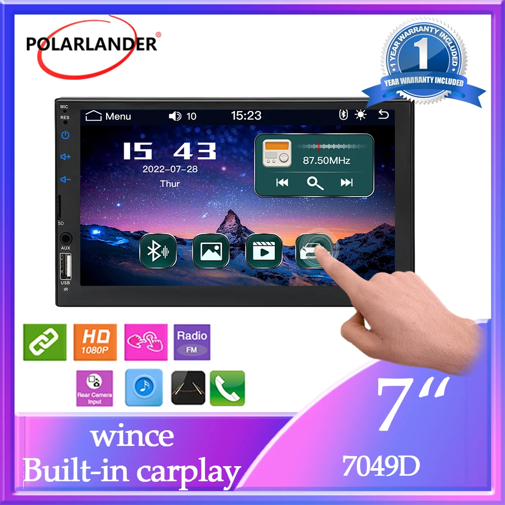 Камера заднего вида BT FM/USB/AUX/TF IOS Android MirrorLink сенсорный экран 7 дюймов Автомобильная стереомагнитола CARPLAY мультимедийный MP5-плеер
Камера заднего вида BT FM/USB/AUX/TF IOS Android MirrorLink сенсорный экран 7 дюймов Автомобильная стереомагнитола CARPLAY мультимедийный MP5-плеер