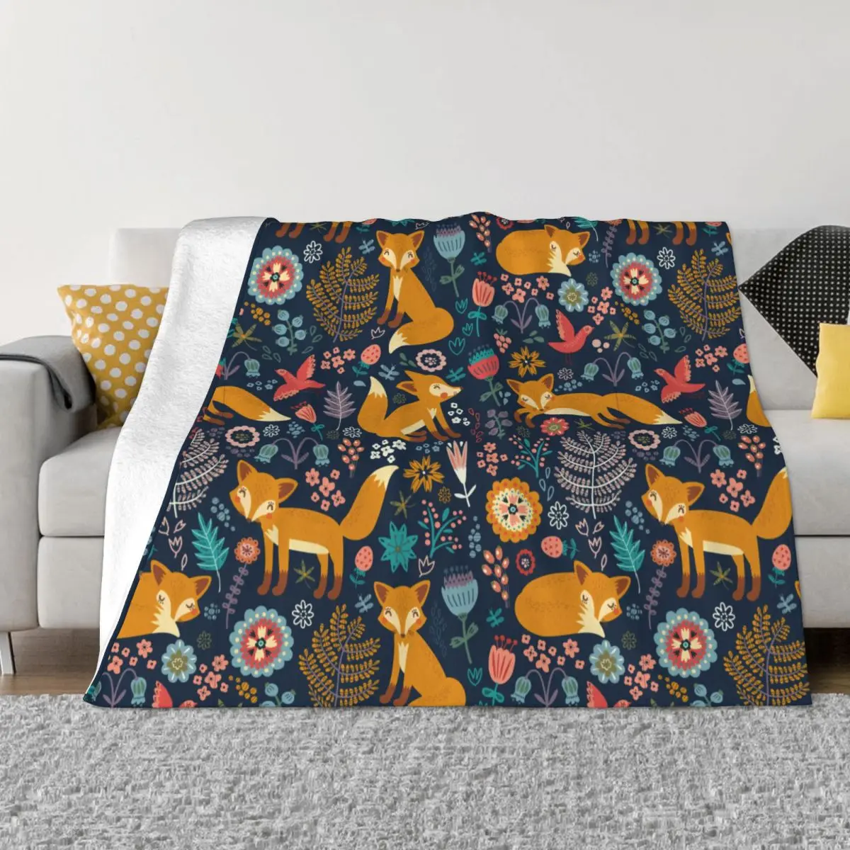 Fox Blanket Fleece Winter Portable Super Soft Throw Blanket for Home Bedroom Bedspread
Fox Blanket Fleece Winter Portable Super Soft Throw Blanket for Home Bedroom Bedspread