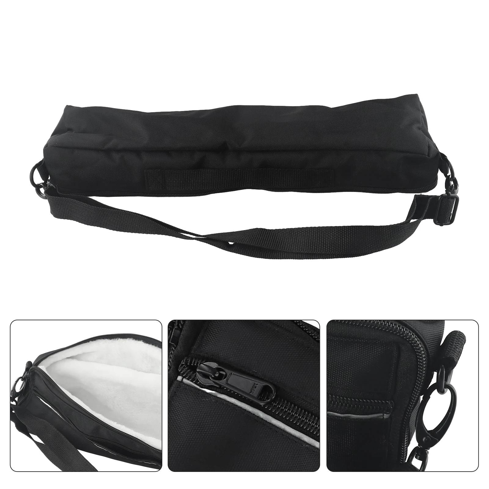 16 17 Holes Flute Bag 1 PC Accessories Adjustable Black Concert Flute Case Lightweight Padded With Shoulder Strap
16 17 Holes Flute Bag 1 PC Accessories Adjustable Black Concert Flute Case Lightweight Padded With Shoulder Strap