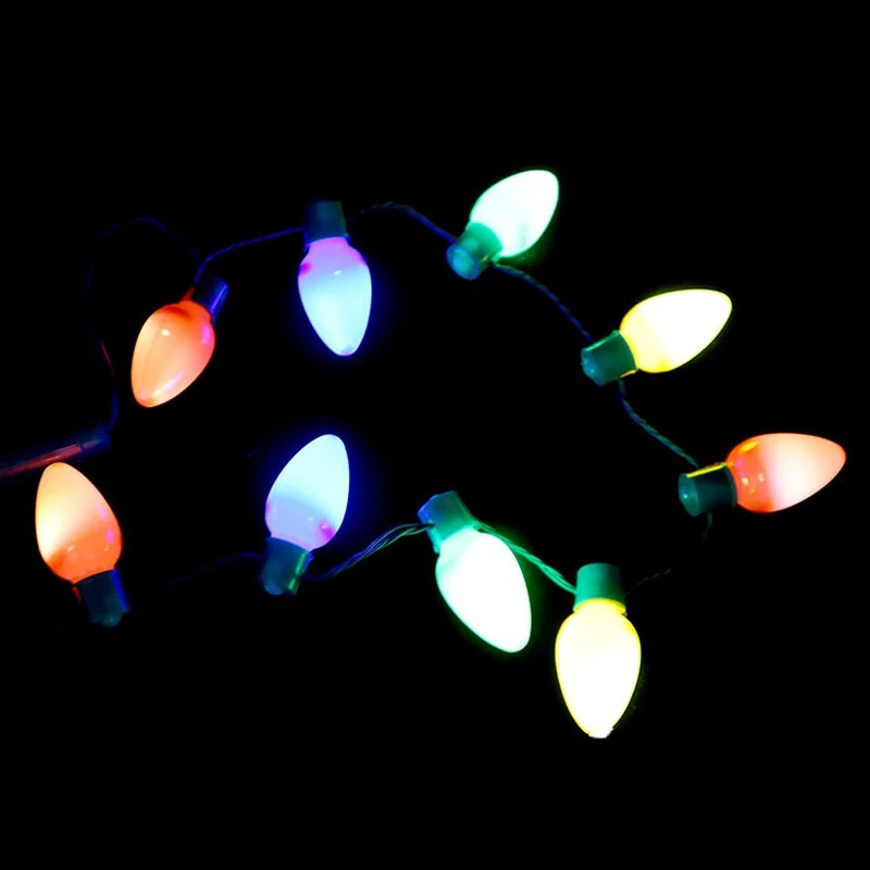 

10pcs Light Up Flashing Necklace Toys for Kids Adult Glow in Dark LED Bulbs Birthday Rave Carnival Party Festival Christmas
