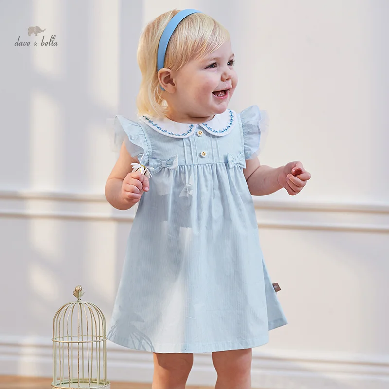 Dave Bella Girl's Princess Dress 2024 New Summer Children's Baby Sleeveless Cute Sweet Blue Fashion Casual DB2240415
Dave Bella Girl's Princess Dress 2024 New Summer Children's Baby Sleeveless Cute Sweet Blue Fashion Casual DB2240415