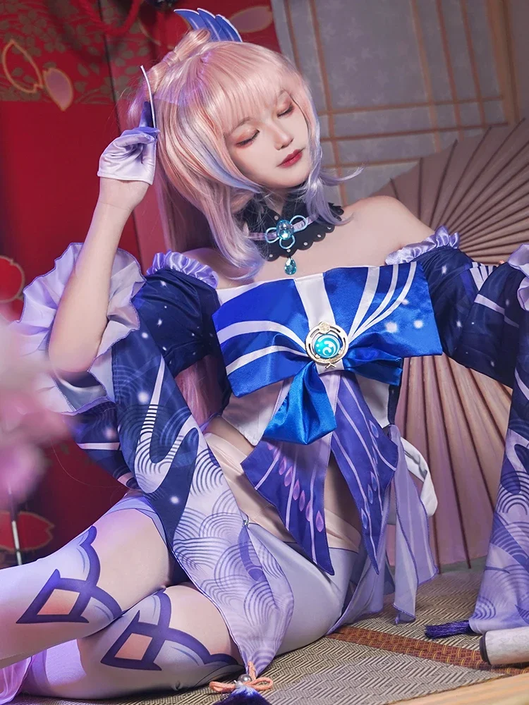 Inazuma Cos Genshin Impact Косплей Аниме женская форма костюм полный комплект платье
Inazuma Cos Genshin Impact Косплей Аниме женская форма костюм полный комплект платье