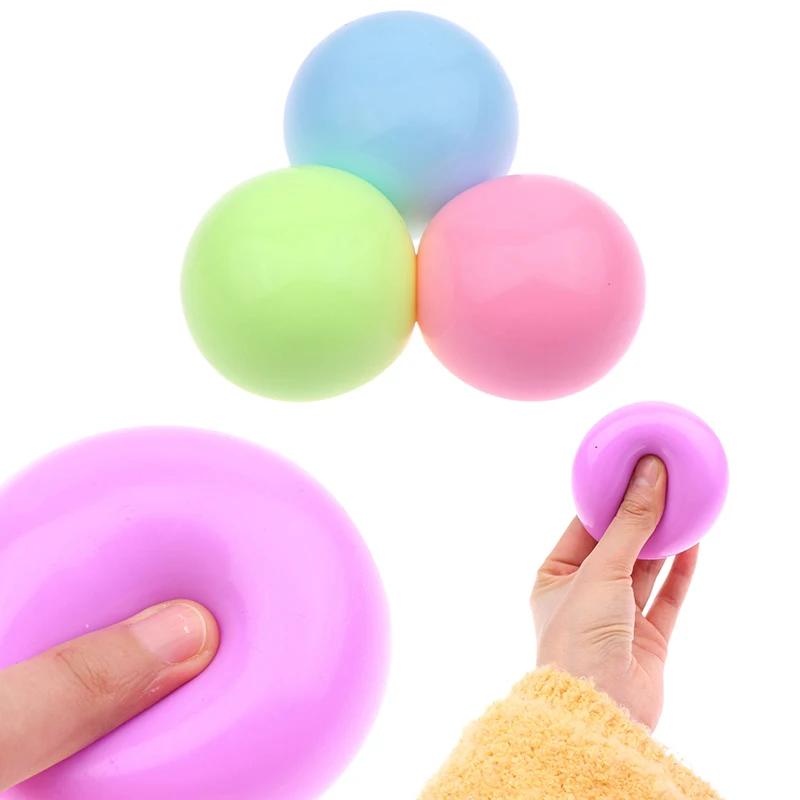 

1PC Simulated Funny Pinch Super Sticky Fluid Puff Cake Slow Rebound Decompression Toy Mini Squeeze Toy Slow Rising Food Toy