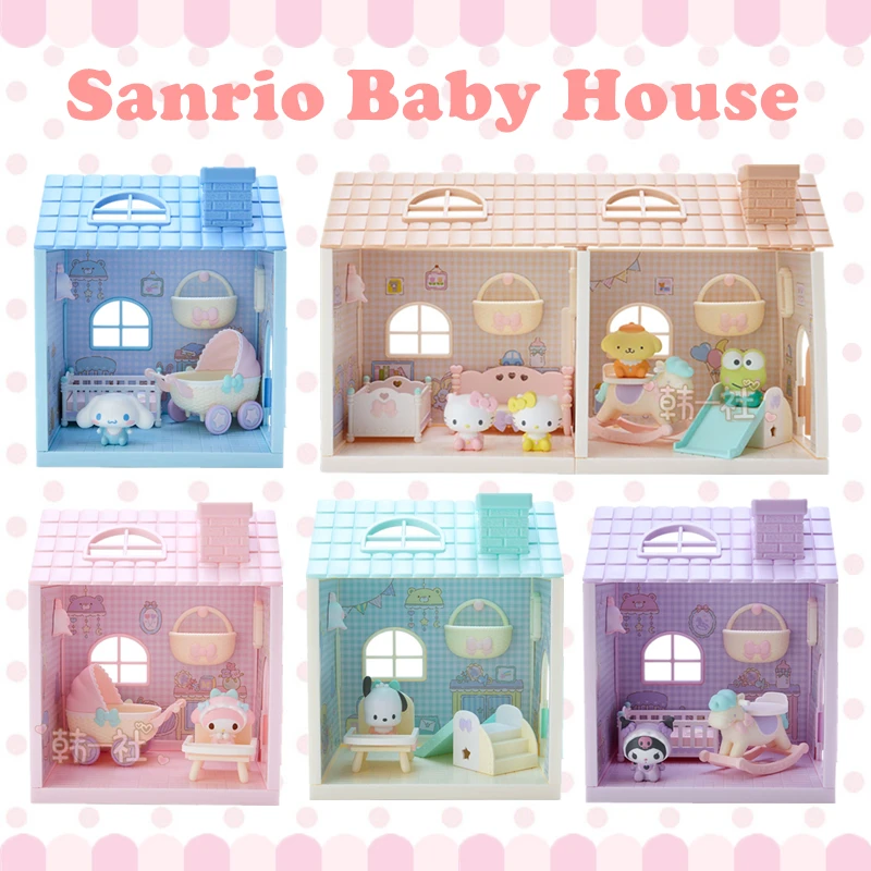 Cute Sanrio Hello Kitty Kuromi My Melody Cinnamoroll Pochacco Cabin House Assembly Model Toy Girl Bedroom Cartoon Anime Ornament
Cute Sanrio Hello Kitty Kuromi My Melody Cinnamoroll Pochacco Cabin House Assembly Model Toy Girl Bedroom Cartoon Anime Ornament