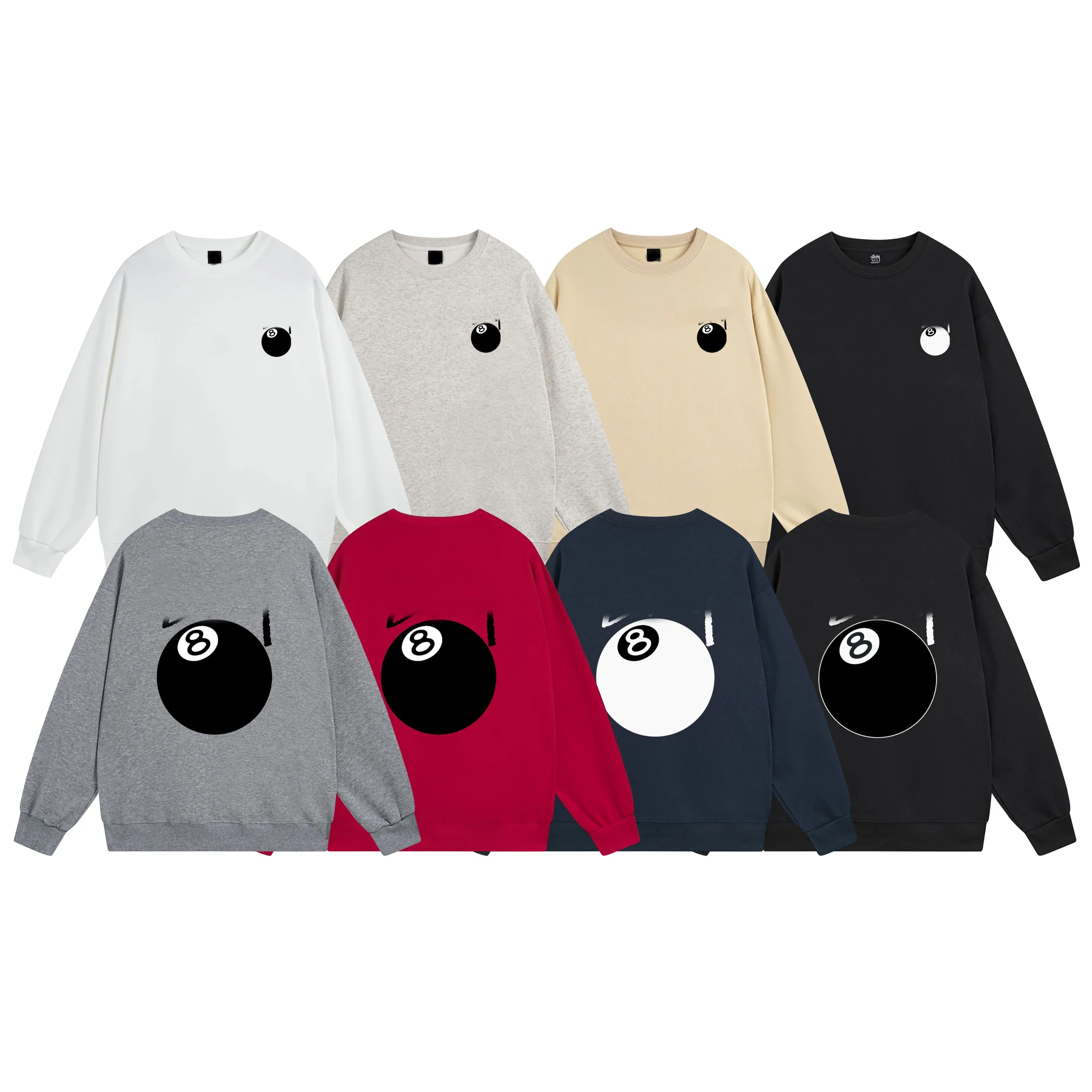23FW High Quality Fallen Angel Black 8 Print Round Neck Hoodie Sweatshirts Casual Loose Pullover
23FW High Quality Fallen Angel Black 8 Print Round Neck Hoodie Sweatshirts Casual Loose Pullover