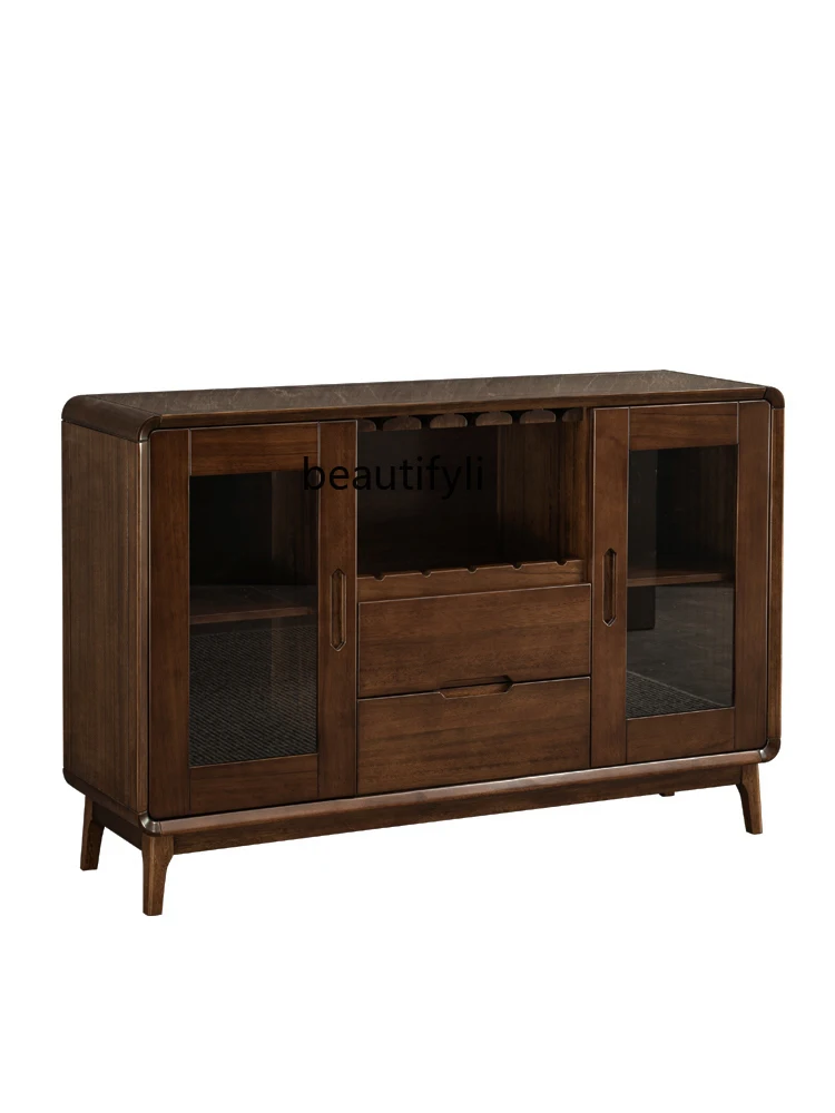 New Chinese Style Solid Wood Sideboard Black Walnut Multi-Functional Storage Double Door Storage Cabinet
New Chinese Style Solid Wood Sideboard Black Walnut Multi-Functional Storage Double Door Storage Cabinet