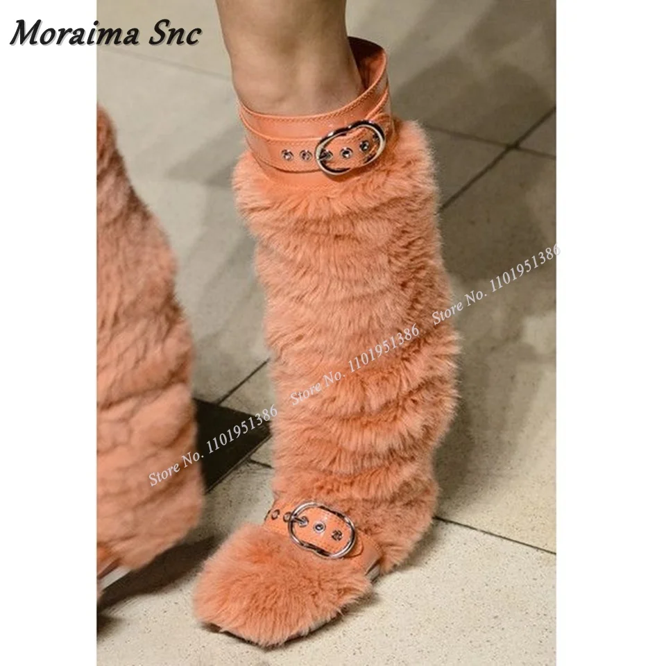 Moraima Snc Orange Slip on Fur Decor Boots Flat With Knee High Belt Decor Boots Pleated Shoes for Women Boots Zapatillas Mujer
Moraima Snc Orange Slip on Fur Decor Boots Flat With Knee High Belt Decor Boots Pleated Shoes for Women Boots Zapatillas Mujer