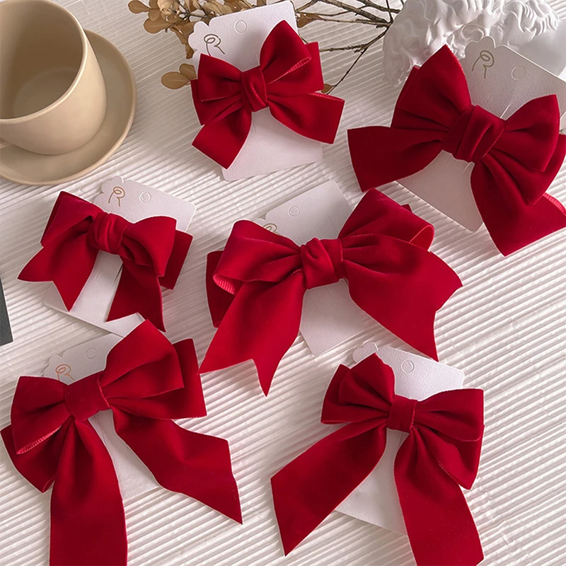 1PC Velvet Bow Hair Clip Elegant Bow Tie Hairpins Vintage Barrettes For Women Girls Black Wine Red Hairpins Hair Accessories
1PC Velvet Bow Hair Clip Elegant Bow Tie Hairpins Vintage Barrettes For Women Girls Black Wine Red Hairpins Hair Accessories