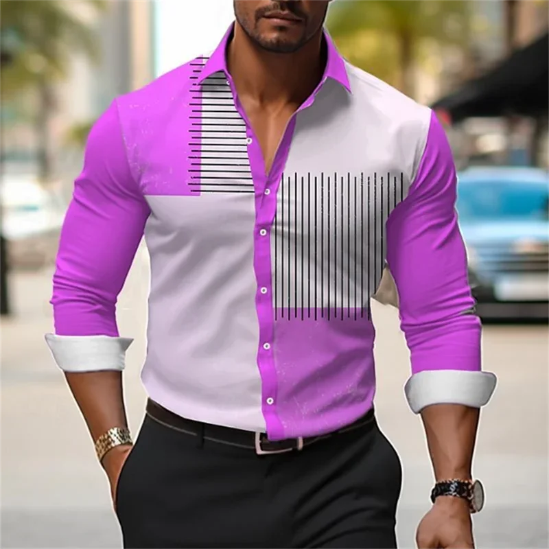 2024 men's shirts fashion striped plaid stitching soft and comfortable material casual outdoor street men's tops plus size
2024 men's shirts fashion striped plaid stitching soft and comfortable material casual outdoor street men's tops plus size