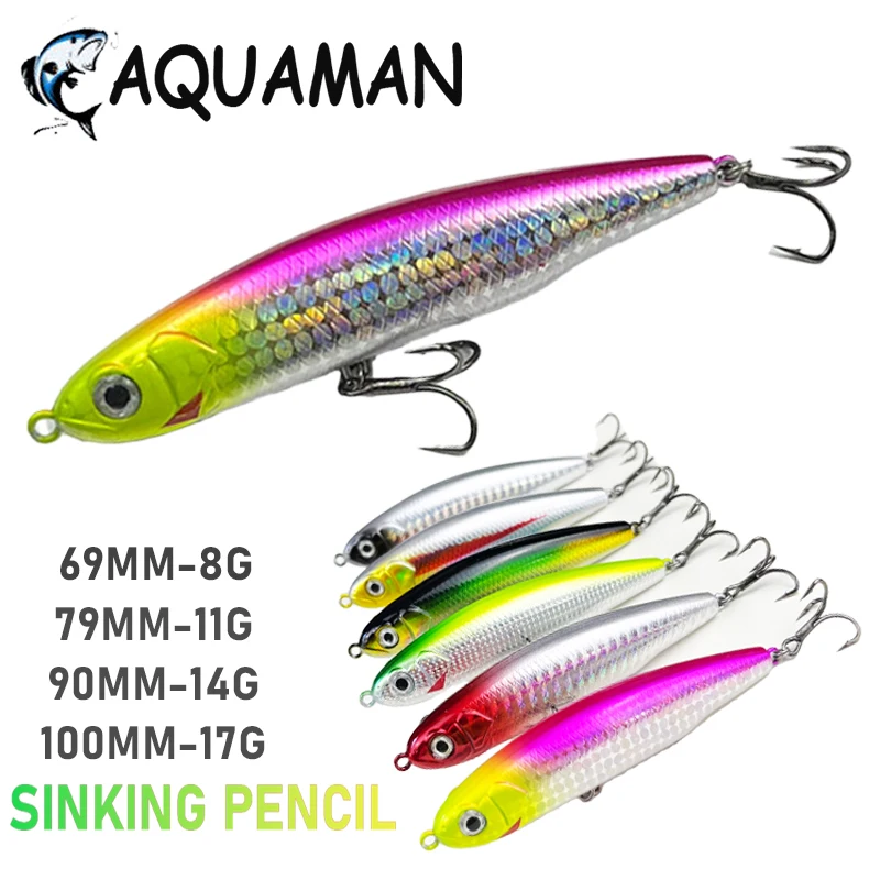 Sinking Pencil Fishing Accessories Lures 8g 11g 14g 17g Wobblers for Pike Artificial baits Crankbaits Sea Fishing New Lure 2023
Sinking Pencil Fishing Accessories Lures 8g 11g 14g 17g Wobblers for Pike Artificial baits Crankbaits Sea Fishing New Lure 2023